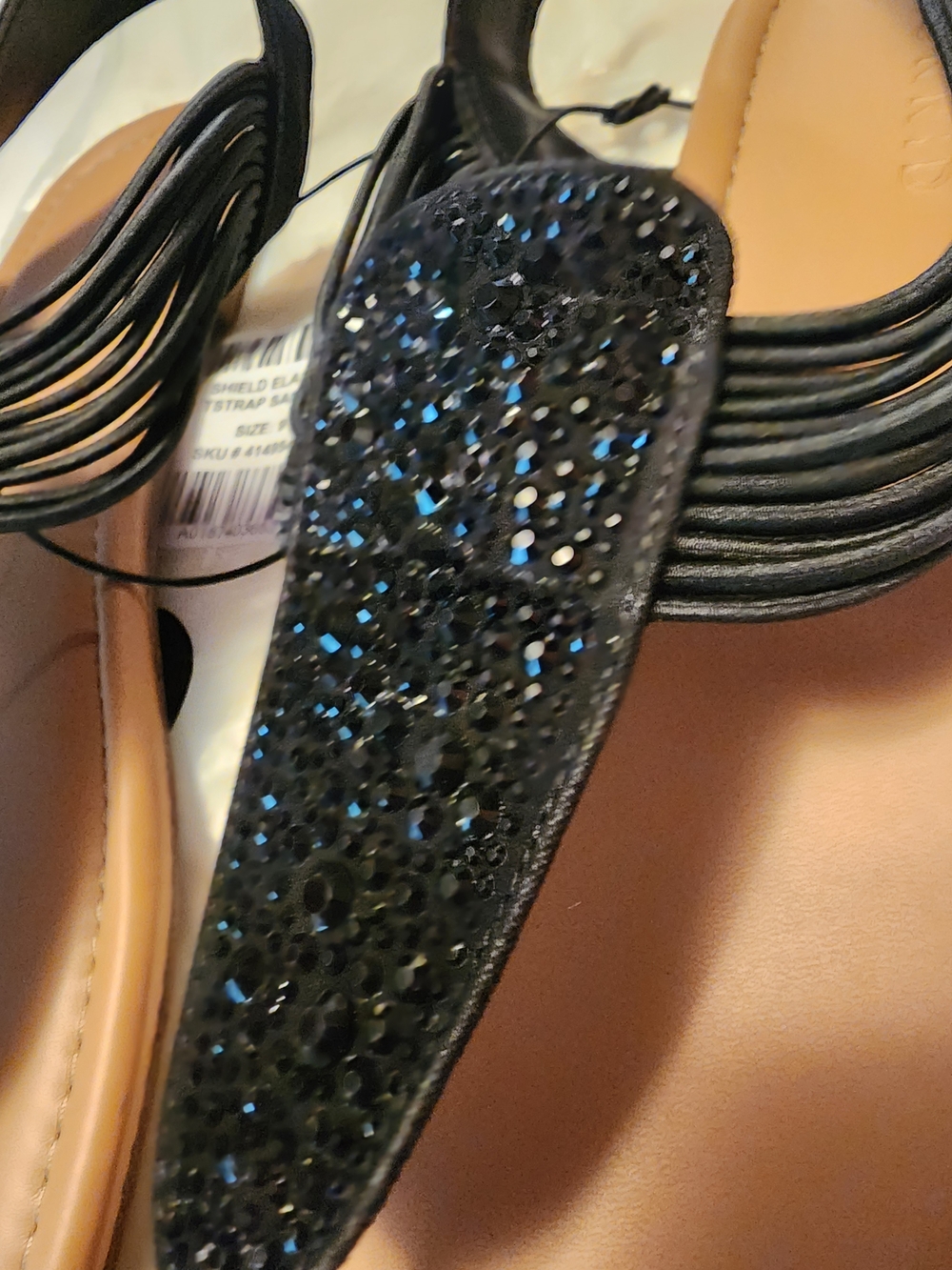 torrid Black Jeweled Slingback Sandals Sz 9 New - Picture 2 of 8